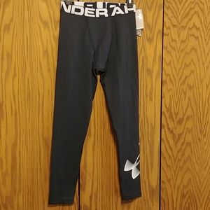 Under Armour Youth Black Training Pants/Leggings, YXL NWT